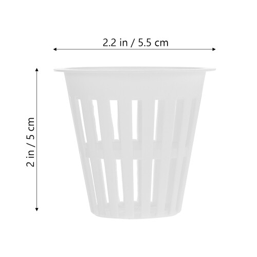 10Pcs Professional White Hydroponics Mesh Net Cups Plant Nursery Pots 1