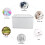1Pc Foldable Wardrobe Clothes Container White PVC Storage Basket 7