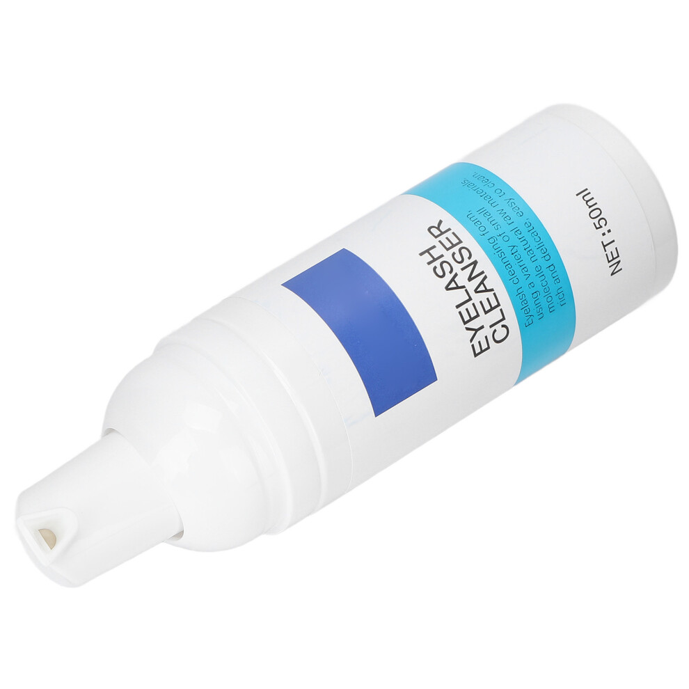 Eyelash Extension Cleanser Foam 50ml Non-Irritating Nourishing Eyelid Cleaner