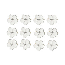 Napkin Rings ,12 Pcs Flowers Napkin Ring Holders Dinner Tables Rings Elegant Ornament Table Setting Hy