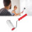 7-Inch Brick Roller Paint Tool Red+White Plastic Wall Decor DIY 1