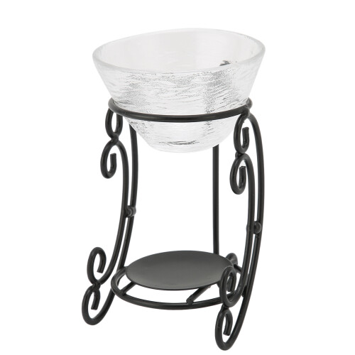 Glass Iron Essential Oil Burner 80ML Aroma Diffuser 12.6cm
