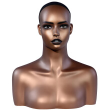 PVC Wig Display Head With Shoulders For Stable Hairstyling And