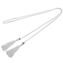 Woven tassel belt knot decorated waist chain waist rope White