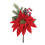 Poinsettia Pick (Set of 2) 18"H Polyester 1