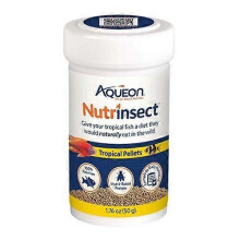 Aqueon Nutrinsect Fish Free Fish Food Tropical Pellets, 1.76 Oz