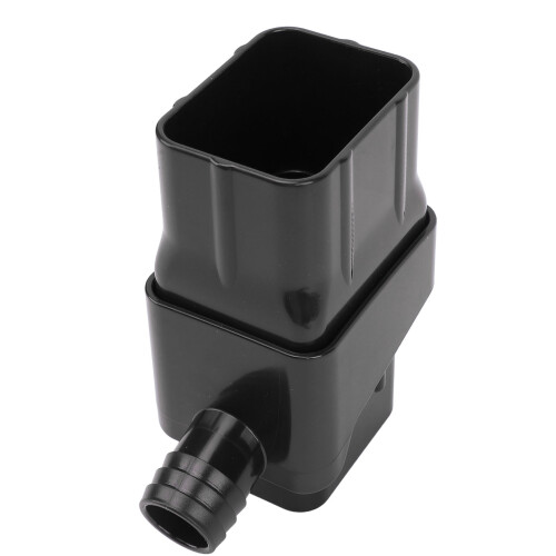 Rainwater Collection System Easy Installation Efficient Rain Barrel Diverter Kit for Downspout Black 1