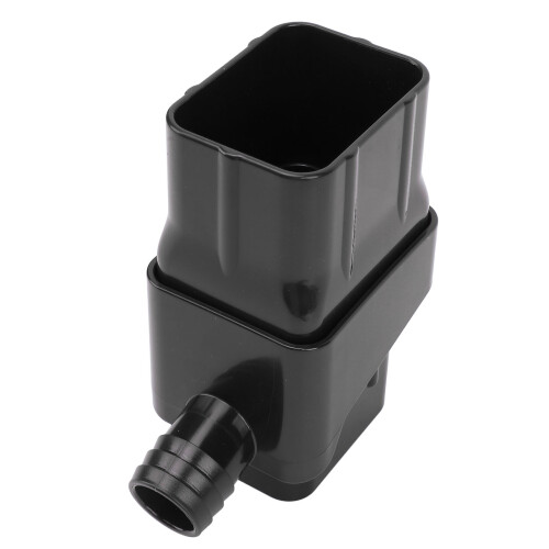 Rainwater Collection System Easy Installation Efficient Rain Barrel Diverter Kit for Downspout Black 2