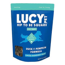 Lucy Pet Products Hip to Be Square Limited Ingredient Dog Treats, Duck & Pumpkin, 1 Each/6 Oz
