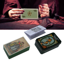Tarotkarten-Set 78 Stück, 10x6x4 cm Eisenbox, Anleitung