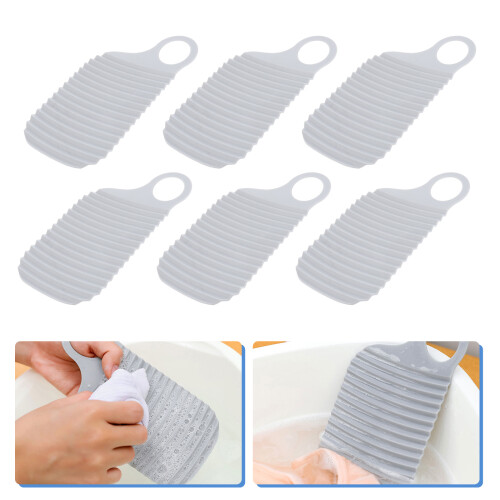 6 Pezzi Assi Portatili Per Lavaggio Vestiti Con Texture Rigata 2