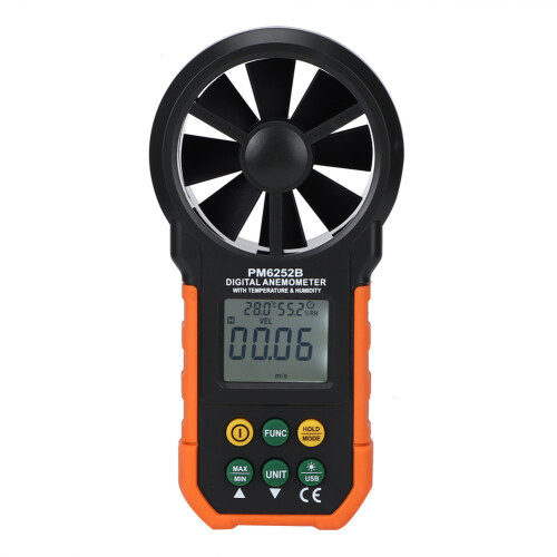 USB Multifunctional Digital Anemometer with Temperature Humidity Testing 2