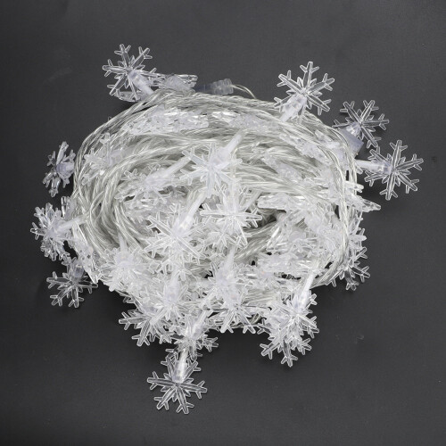 10m/32.8ft Unique Snowflake Shape 100LED LED String Light Decor Home Party Decoration 1