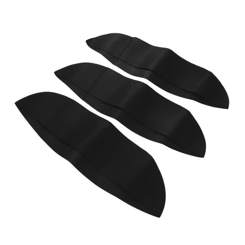 Conjunto de 3 Forros de Feltro para Vasos de Plantas Suspensos, em Tecido Preto, 76,1 cm/30 polegadas 2