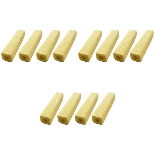 12 Pcs Fish Tank Filter Activated Carbon Water Purify Tool Yellow 2