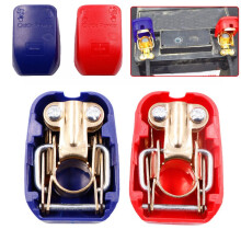 2Pcs Quick Release Battery Terminals Clamps Car Caravan Boat Low Profile