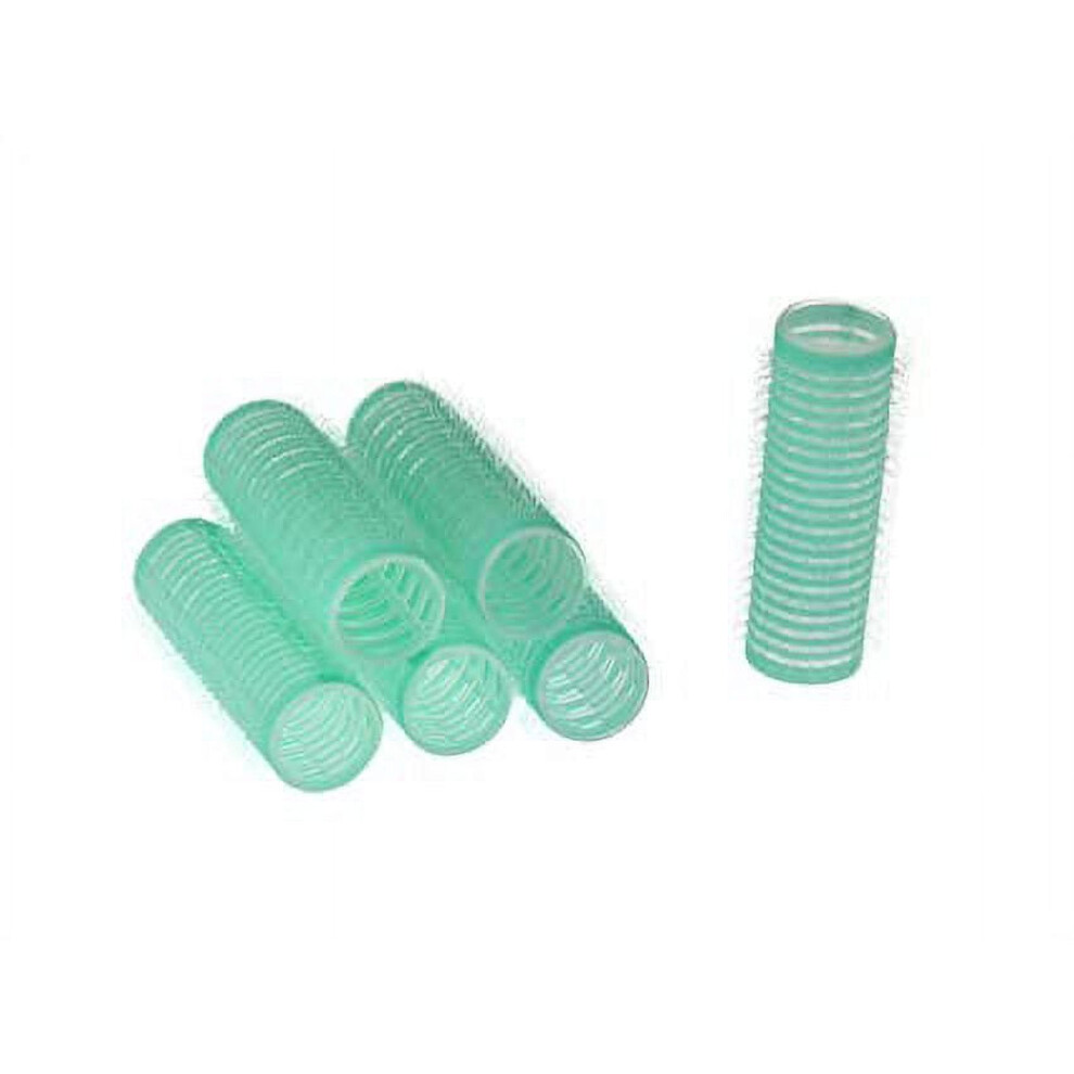 Self-Grip Mini Hair Curlers, 0.62.4 in, Pack of 6 (Random Color), Compatible with Salon Styling