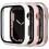 Συμβατό με Apple Watch44mm (SE/6/5/4), Λεπτή θήκη + προστατευτικό οθόνης, σκληρό εξώφυλλο 1