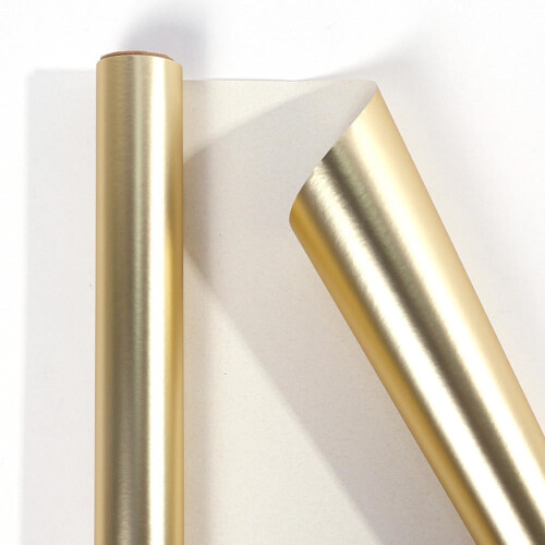 Goldmetallic-Matt-Geschenkpapierrolle 43 cm x 3 m