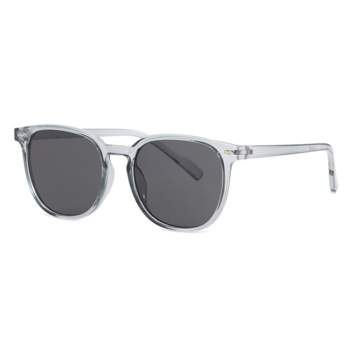 Óculos de sol femininos da moda com lentes espelhadas e proteção UV400.