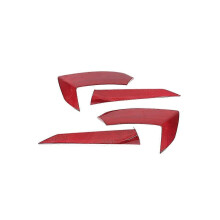 Dry Carbon Fiber Car Exterior Door Handle Cover Vent Trim for C8 2020-2023 Accessories - Red