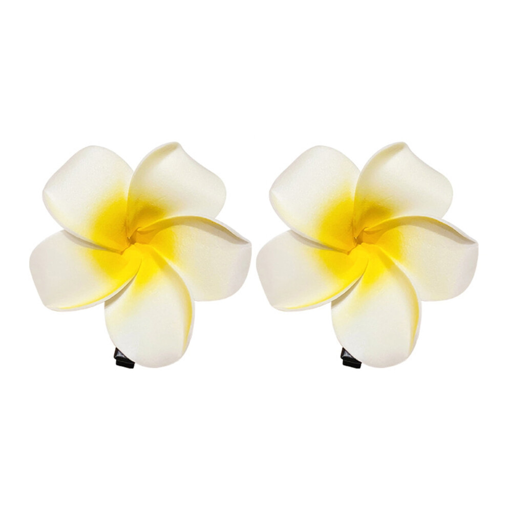 Unisex Xinwanna 2Pcs Women Hair Pins Flower Decor Anti-Slip Design Hair Clip Bang Side Hairpins Headwear Hair Decoration (L)