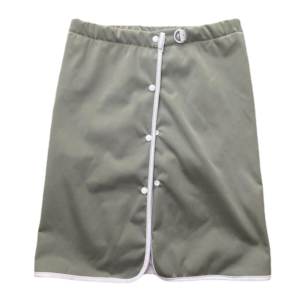 Adult Diaper Skirt Breathable Adult Cloth Diaper Reusable For Adults Elderly Grayish Xxl Green