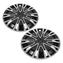 HOMEMAXS Silver PP Hubcaps 14 Inch Set of 2