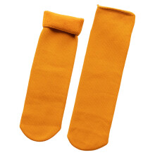 iOPQO 2 Pairs Thermal Stockings for Women, Winter Thermals for Women, Thick Socks Women, Cold Weather Socks, Mid Crew Socks, Yellow A