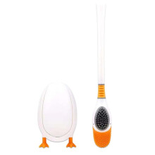 Tacar Scuab Leithris Silicone Lacha Gleoite: Glanadh 360 Doimhne & Stóráil Éasca! Bán