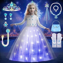 Prinsessamekot tytöille, valaise Frozen2-asut ja asusteet syntymäpäivä-, halloween- ja karnevaaliasuihin