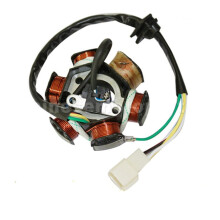 6-polige 5-draads halfgolfontstekingsmagneet/stator voor GY6 70cc, 90cc, 110cc en 125cc
