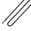 Corrente preta TINGN para homens, 5 mm, 81 cm (32 polegadas), em aço inoxidável, com design de corda torcida preta. 1