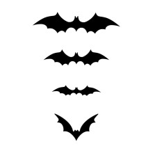 Adesivi murali 3D a forma di pipistrello per Halloween – Decalcomanie rimovibili in PVC nero, spaventose, per decorare porte e bagni.