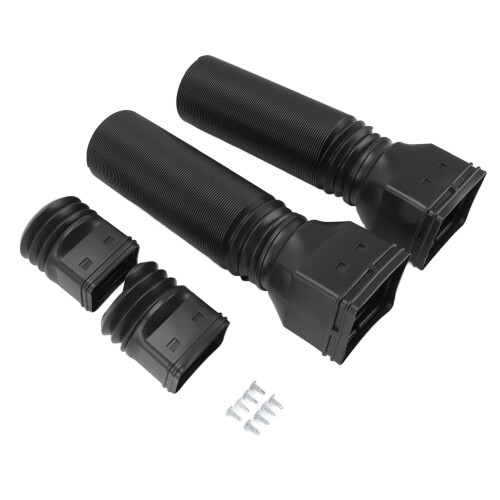 Extensor de Calha Pluvial Flexível e Universal, Conector de Drenagem Extensível de 50 cm a 74 cm, Preto 1