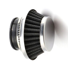 44mm Motorcycle Air Filter for 47/49cc Pocket Bike Dirt Bike Carburetor Cleaner Silver