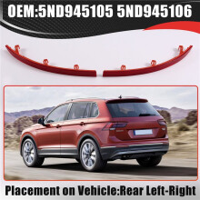 For 2008-2017 Car Red Plastic Rear Bumper Reflectors Pair Left & Right 5ND945105 5ND945106