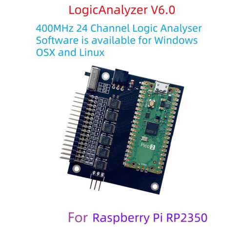 5X Logic Analyzer V6.0 RP2350  2 400MHz 24 Channel Logic Analyzer Software È Disponibile per Windows, OSX e Linux 2