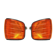 1Pair Turn Signal Corner Light Shell for S-Class W126 1981-1991 Side Corner Lights Parking Lamp Yellow