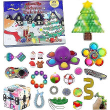 Christmas Advent Calendar - 24 Days Countdown Blind Box Toys Sets for Kids and Adults