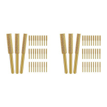 60Pcs Diamond Chainsaw Sharpener, 3 Size Chainsaw Sharpener Bits, for Chain Saw, (5/32inch, 3/16inch, 7/32inch)