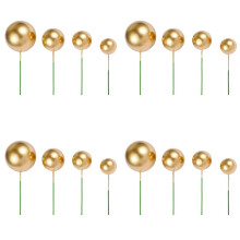 160 PCS Cake Toppers Gold Cupcake Toppers Cake Decorations for Birthday Wedding Party Cake Decoration Supplies