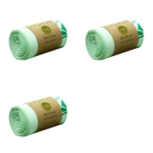 3X 10L Compostable Trash Bags Biodegradable Kitchen Food Waste Bag, Corn Starch Garbage Bags ,Kitchen Scraps Bag