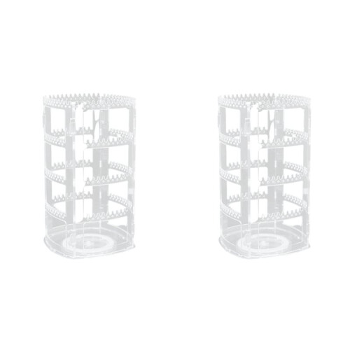 2 Espositore Girevole per Gioielli, Clip per Orecchini, Orecchini, Orecchini e Porta Collane.