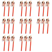 24 PCS Inflatable Horse Heads Cowgirl Stick PVC Balloon Outdoor Educational Toys for Children Babies Birthday Gifts