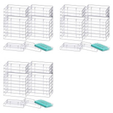 Confezione da 60 Custodie per Audiocassette - Custodie In Plastica Trasparente per Cassette - Soluzione per L'Archiviazione Audio 4,28 X 2,75 X 0,6