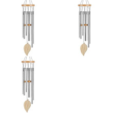 3X Wind Chimes for Outside, with S Hook DIY Wood Pendant Garden Wind Chime Home Decor Wind Chimes