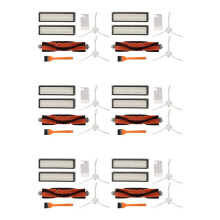 6 Set for D9 Robot Vacuum Cleaner Replacement Accessories Main Brush Side Brush HEPA Filter Spare Parts