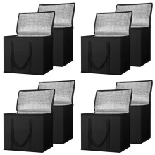 8 Pack Insulated Reusable Grocery Bags, Collapsible Cooler Bag for Groceries, Heavy Duty Insulated Bag