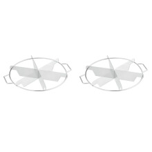 2X Stainless Steel Pie Cutter 6-Slice Pie Cutter Creates Beautifully Uniform Slices of Pie